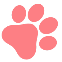 icone patte chien rouge